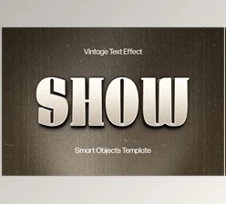 Download Vintage Film Text Effect - 92533025