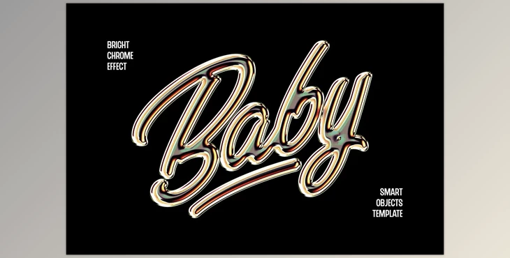 Download Polished Chrome Text Effect - 92542242