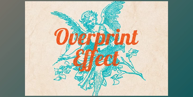 Download Retro Overprint Photo Effect - 92531749
