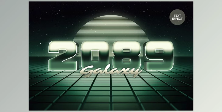 Download Retrowave Galaxy Text Effect - 92521880
