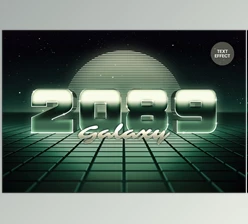 Download Retrowave Galaxy Text Effect - 92521880