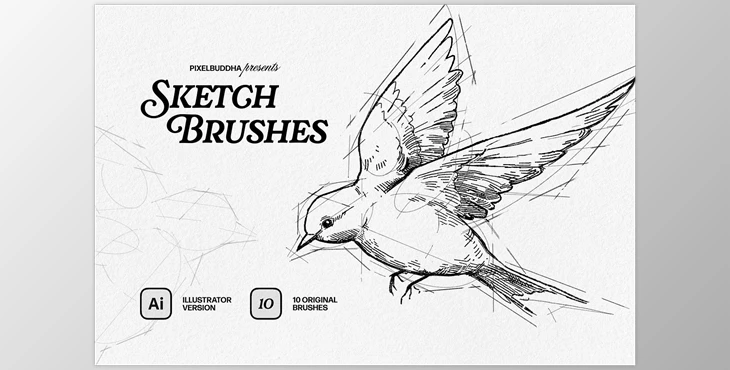 Download Sketch Brushes for Illustrator - 92539161