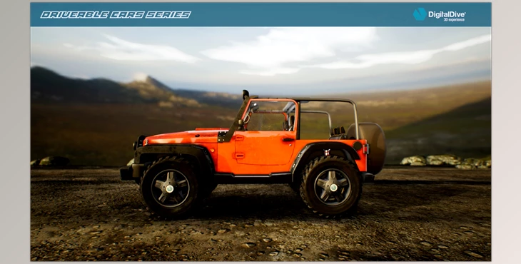 Download Unreal Engine - Blueprints Drivable Cars: 4x4 Off Road Four Wheel Drive Car v5.1