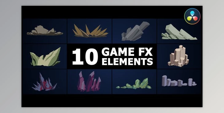 Download Game FX Elements | DaVinci Resolve (Videohive 51458368)