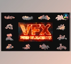 Download VFX Fire Elements for DaVinci Resolve (Videohive 51458133)