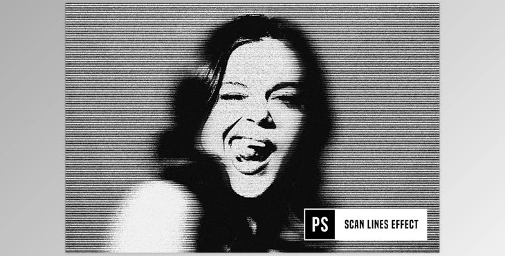 Download Scan Lines Photo Effect
