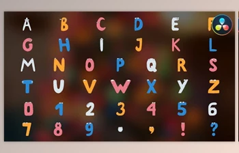 Download <span class='badge badge-warning'>Characters</span> Alphabet | DaVinci Resolve (Videohive 51474354)