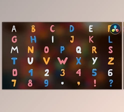 Download Characters Alphabet | DaVinci Resolve (Videohive 51474354)