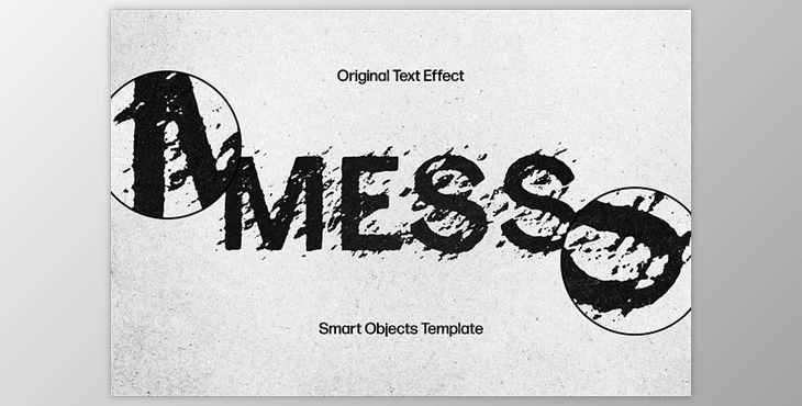 Download Messy Print Text Effect - 92550357