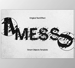 Download Messy Print Text Effect - 92550357