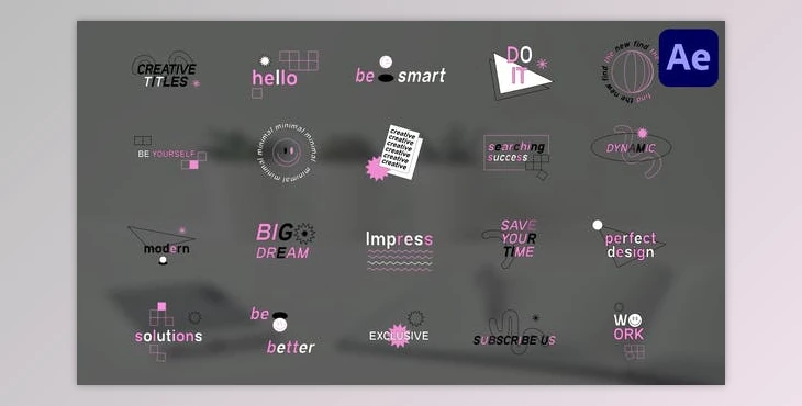 Download Creative Designer Titles for After Effects (Videohive 51854338) - AE Project