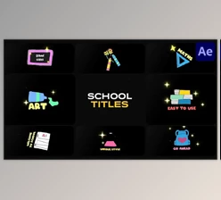 Download Colorful School Titles for After Effects (Videohive 51884027) - AE Project