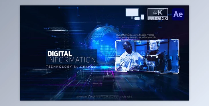Download Digital Information Technology Slideshow (Videohive 51873965) - AE Project