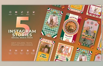 Download <span class='badge badge-warning'>Cinco</span> De Mayo Mexican Festival Instagram Reel (Videohive 51884486) - AE Project