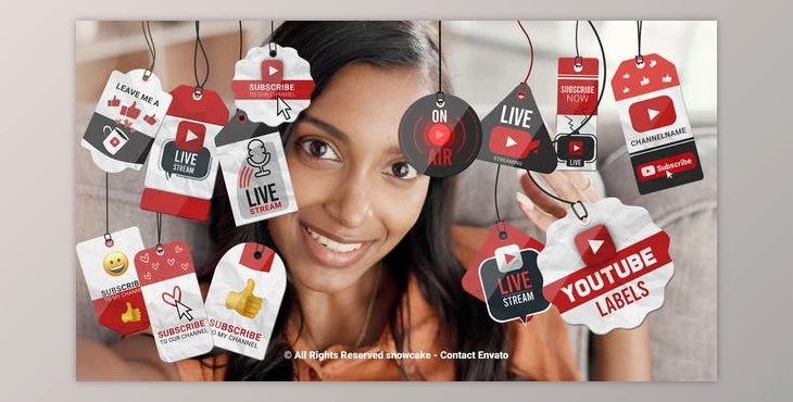 Download Labels YouTube (Videohive 51823750) - AE Project