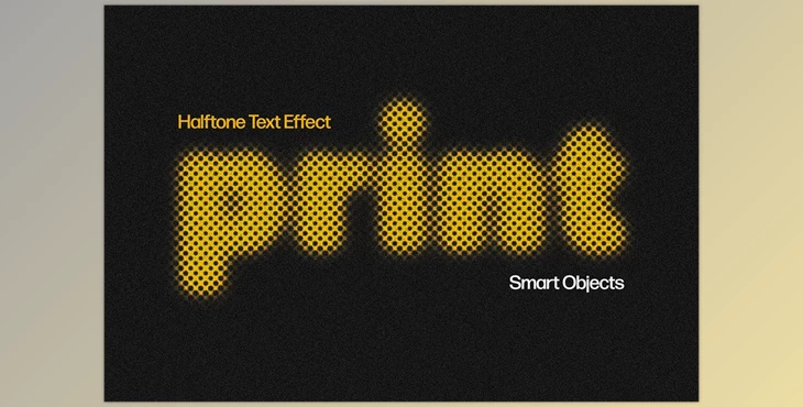 Download Halftone Text Effect - 92543079
