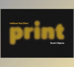 Download Halftone Text Effect - 92543079