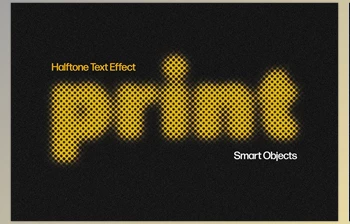 Download Halftone Text <span class='badge badge-warning'>Effect</span> - 92543079