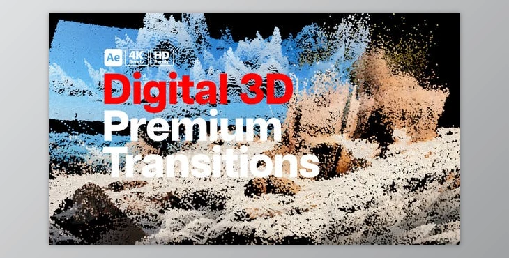 Download Premium Transitions Digital 3D (Videohive 51859330) - AE Project