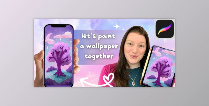 Download Procreate Painting Project – Paint Your Own Phone Wallpaper Art in Procreate
