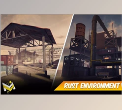 Download Unity Asset - Rust Shooting Environment -- Game Optimized v1.0