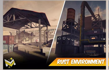 Download Unity Asset - Rust Shooting Environment -- <span class='badge badge-warning'>Game</span> Optimized v1.0