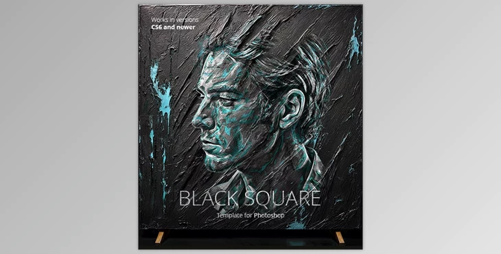 Download Black Square Template for Photoshop - 51578746