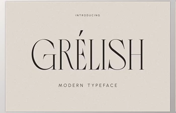 Download Grelish - Modern <span class='badge badge-warning'>Typeface</span>