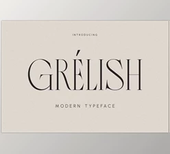 Download Grelish - Modern Typeface