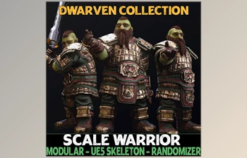 Download Unreal Engine - Characters Scaled Warrior - Male Dwarfs - Fantasy Dwarf <span class='badge badge-warning'>Collection</span> v5.1
