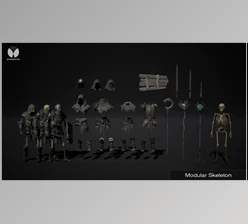 Download Unreal Engine - Modular Skeleton (Engine version 4.24- 4.27, 5.0)