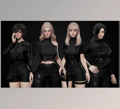 Download Unreal Engine - Techwear Girls (Engine version 4.19- 4.27, 5.0- 5.2)