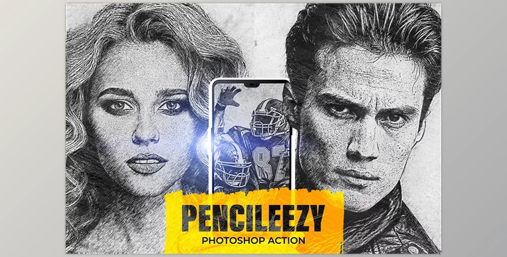 Download Pencileezy Photoshop Action - 92561745