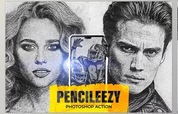 Download Pencileezy Photoshop <span class='badge badge-warning'>Action</span> - 92561745