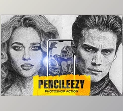 Download Pencileezy Photoshop Action - 92561745