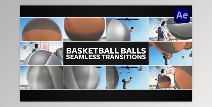 Download Basketball Balls Seamless Transitions for After Effects (Videohive 51098918) - AE Project