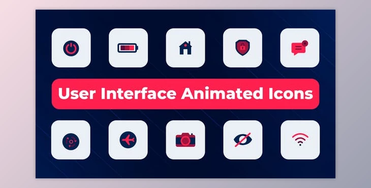 Download User Interface Animated Icons (Videohive 51933049) - AE Project