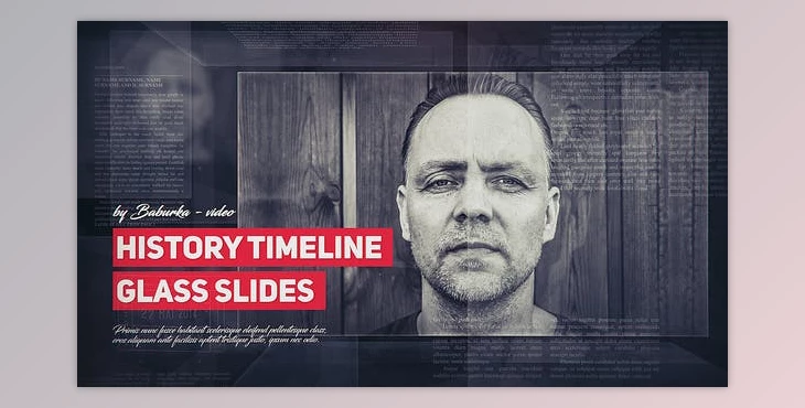 Download History Timeline // Glass Slides (Videohive 21707189) - AE Project
