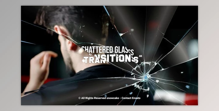 Download Shattered Glass Transitions (Videohive 51933045) - AE Project