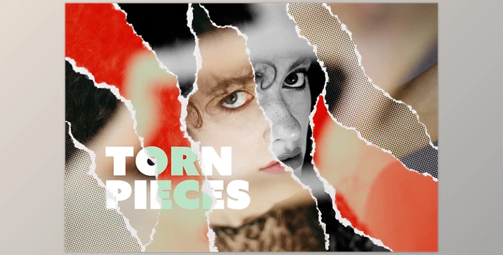 Download Pop Art Torn Paper Effect - 91895286