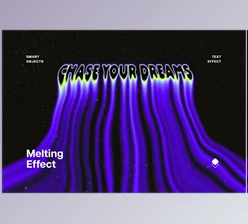 Download Liquid Melting Illusion Text Effect - 91892174