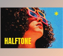 Download Comic Halftone Photo Effect - 91892173