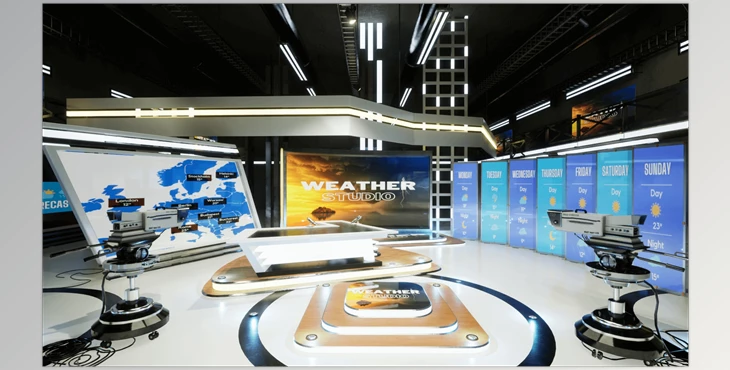 Download Unreal Engine - Props Weather TV Studio (Engine Version 4.27, 5.1)