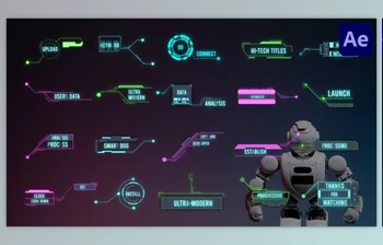 Download Hi-Tech HUD <span class='badge badge-warning'>Titles</span> for After Effects (<span class='badge badge-warning'>Videohive</span> 51965889) - AE Project