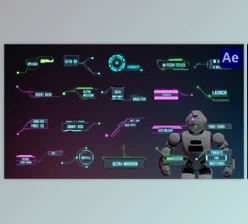 Download Hi-Tech HUD Titles for After Effects (Videohive 51965889) - AE Project