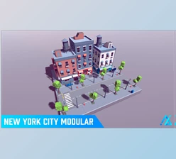 Download Unreal Engine - POLY - New York City Modular (Engine version 4.24- 4.27, 5.0- 5.2)