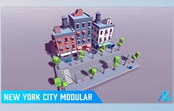 Download Unreal Engine - POLY - <span class='badge badge-warning'>New</span> York City Modular (Engine version 4.24- 4.27, 5.0- 5.2)