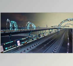 Download Unreal Engine - Sci-fi Road (Engine version 4.26- 4.27, 5.0- 5.2)