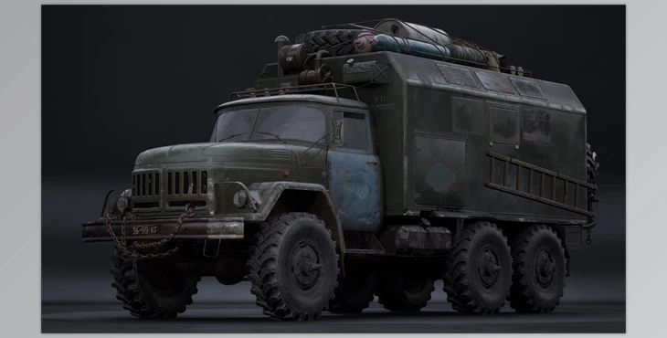 Download Unreal Engine - Soviet truck Zil Pack (Engine version 4.26- 4.27, 5.0- 5.2)