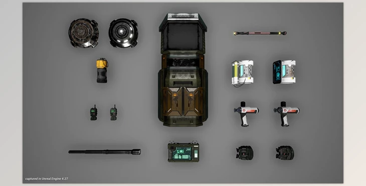 Download Unreal Engine - Military Items (Engine version 4.19- 4.27, 5.0- 5.2)